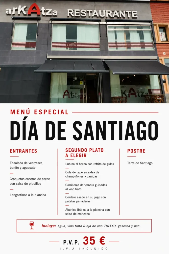MENU ARKATZA dia de santiago